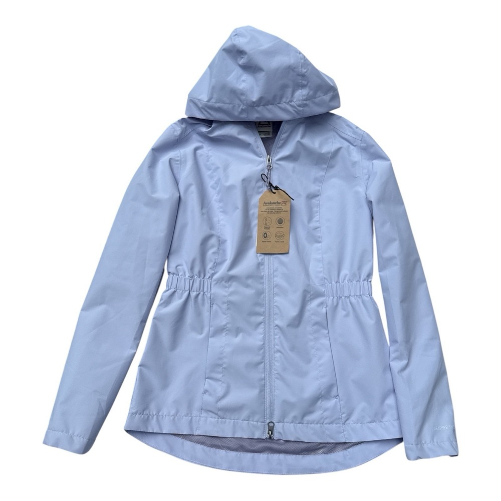 Avalanche Women's Storm Watch Rain Trench Jacket Lined Lightweight Zip Hooded XS